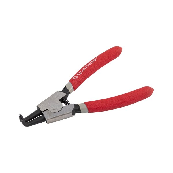 5" Kliešte na pojistné kroužky vnější ohnuté - QUATROS QS53004