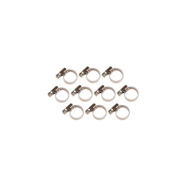 BGS Technic BGS 8095-8x12 Hadicové spony 8 x 12 mm, nerezové (Sada 10 dielov)