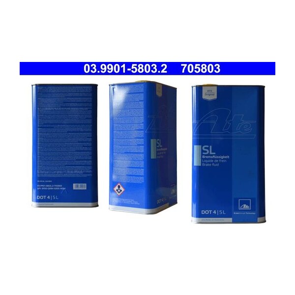 Brzdová kvapalina ATE - SL DOT 4 - 5l