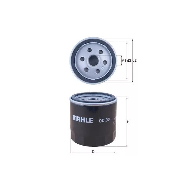 Olejový filter MAHLE OC 90