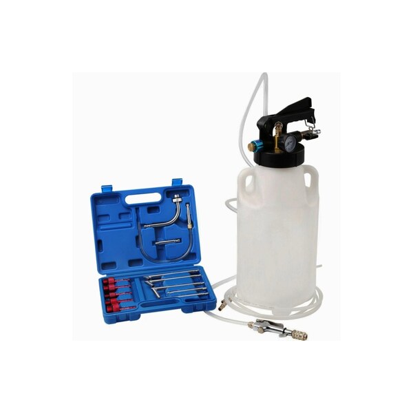 Pneumatická Plnička oleja automatických prevodoviek ATF, s adaptéry, 8 l - QUATROS QS60642