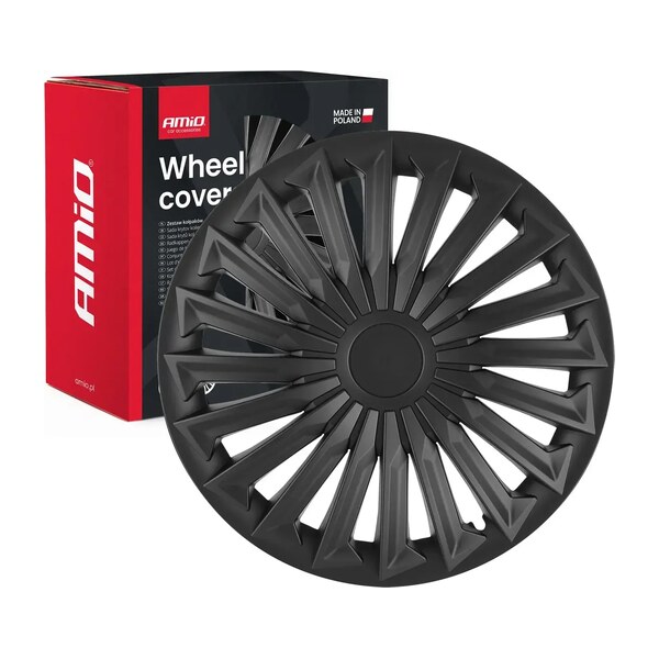 Puklice 16" JOY BLACK MAT sada 4ks AMiO