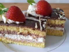 Nadýchané rezy ku káve: Luxusné spojenie mascarpone a parížskej šľahačky Luxusné piškótové rezy s mascarpone a parížskou šľahačkou: dezert ku káve ako z cukrárne
