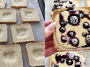 Bleskové cheesecake toasty s čučoriedkami z teplovzdušnej fritézy aj rúry Bleskové cheesecake toasty s čučoriedkami z teplovzdušnej fritézy aj rúry
